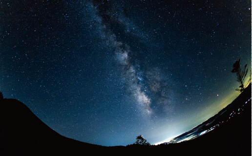 高山盆地の満点の星空を満喫